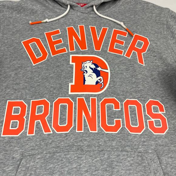 Denver Broncos NFL NIKE Hoodie size M Gray Pullover Football - Picture 3 of 8